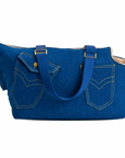 Sac de Transport Denim Océan – Pom d’Azur × Soho Poms London