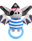 Jouet pour Chien Chauve-Souris Pirate – Peluche & Corde