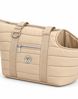 Sac de Transport pour Chien Riviera Duffle Sable – Pom d’Azur × Soho Poms London