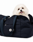 Sac de transport pour chien 'Héritage Riviera' Bleu Marine par SohoPoms ®