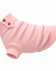 Pull pour Chien Rose Poudré Maille Premium Effet Cachemire par PAIKKA