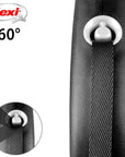 FLEXI Laisse pour Chien Design Noire 5M - Pom D'Azur