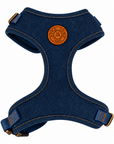 Harnais pour Chien en Denim Navy – Collection Pom d'Azur x Sohopoms