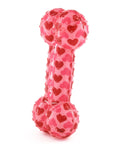 Os à Mâcher pour Chien en Caoutchouc St Valentin rouge