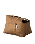 Sac de Transport Premium pour Chien en Suédine Imperméable Camel