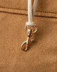 Premium Suede Dog Carrier Bag in Camel