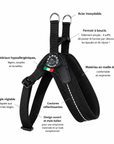 Harnais pour chien Tre Ponti Mesh Noir main