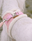 Manteau Harnais pour Chien YETI Rose par Pom d'Azur EDITION LIMITEE