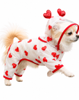 Imperméable Transparent à Cœurs pour Chien