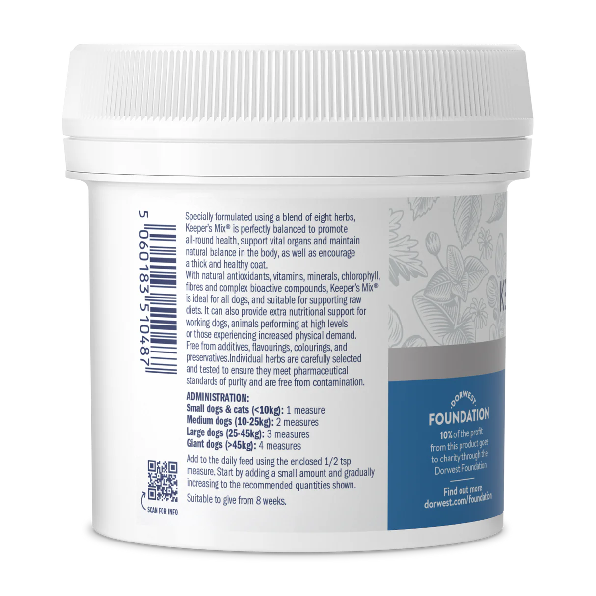 Complement alimentaire pour Chien 'Keeper's Mix' par Dorwest