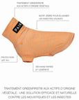 Chemise Anti-UV & Anti-Insectes pour Chien Pêche Zebra UPF 50+