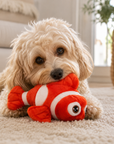 Poisson Clown en Peluche Sonore pour Chien Azurio Pom d'Azur