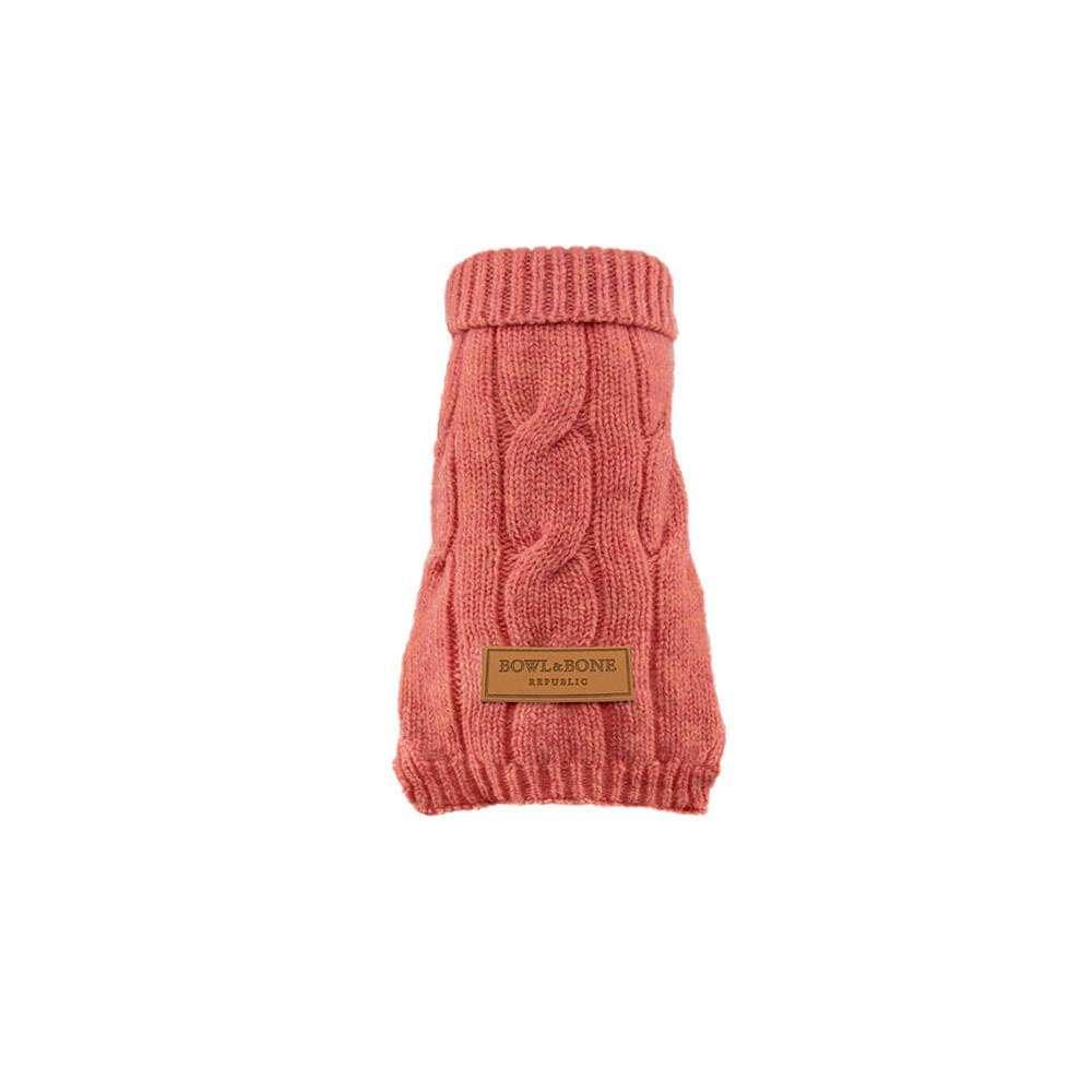 Pull Pour Chien ASPEN Rose par Bowl & Bone - Pom D'Azur