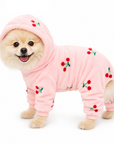 Pyjama Polaire pour Chien Cherry Rose