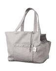 Sac de Transport Premium pour Chien en Suédine Imperméable Gris