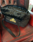 Sac de Transport douillet pour Chien 'Noir Impérial'.