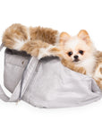 Sac de transport pour Chien 'Coco' Gris par Pom d'azur