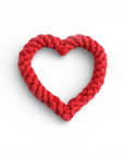 Jouet à mâcher pour chien – Cœur en corde tressée St Valentin