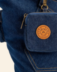 Sac de Transport Denim Navy – Pom d’Azur × Soho Poms London