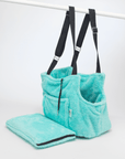 Sac de Transport Bleu 'Pom d'Azur' Teddy Bear par Sohopoms - Pom D'Azur