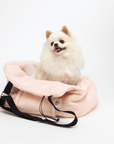 Sac de Transport Rose 'Pom d'Azur' Teddy Bear par Sohopoms - Pom D'Azur
