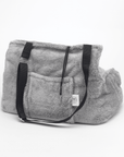 Sac de Transport Gris 'Pom d'Azur' Teddy Bear par Sohopoms - Pom D'Azur