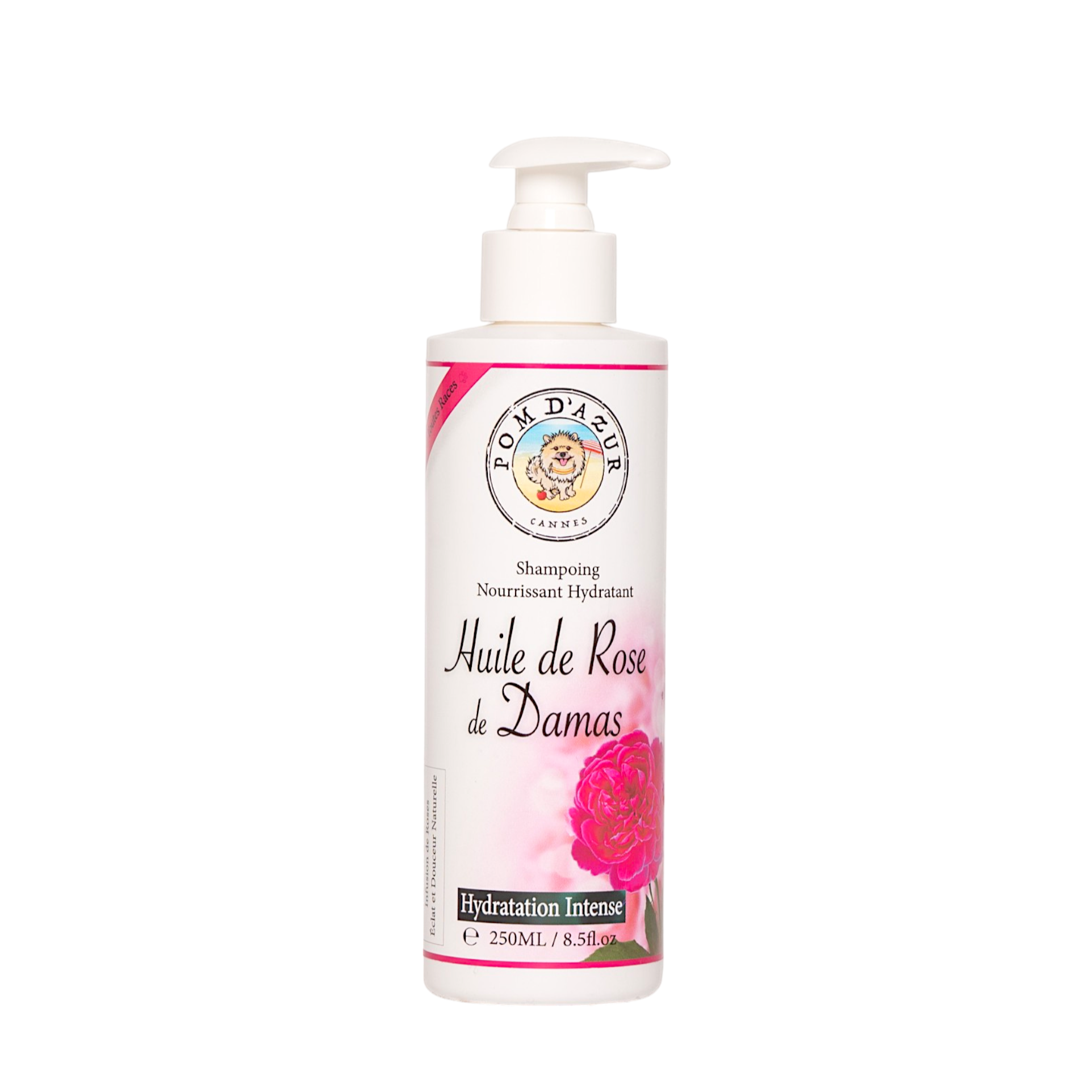 Shampoing_pour_Chiens_Hydratant_Toutes_Races_Rose_de_Damas_Par_Pom_d_Azur
