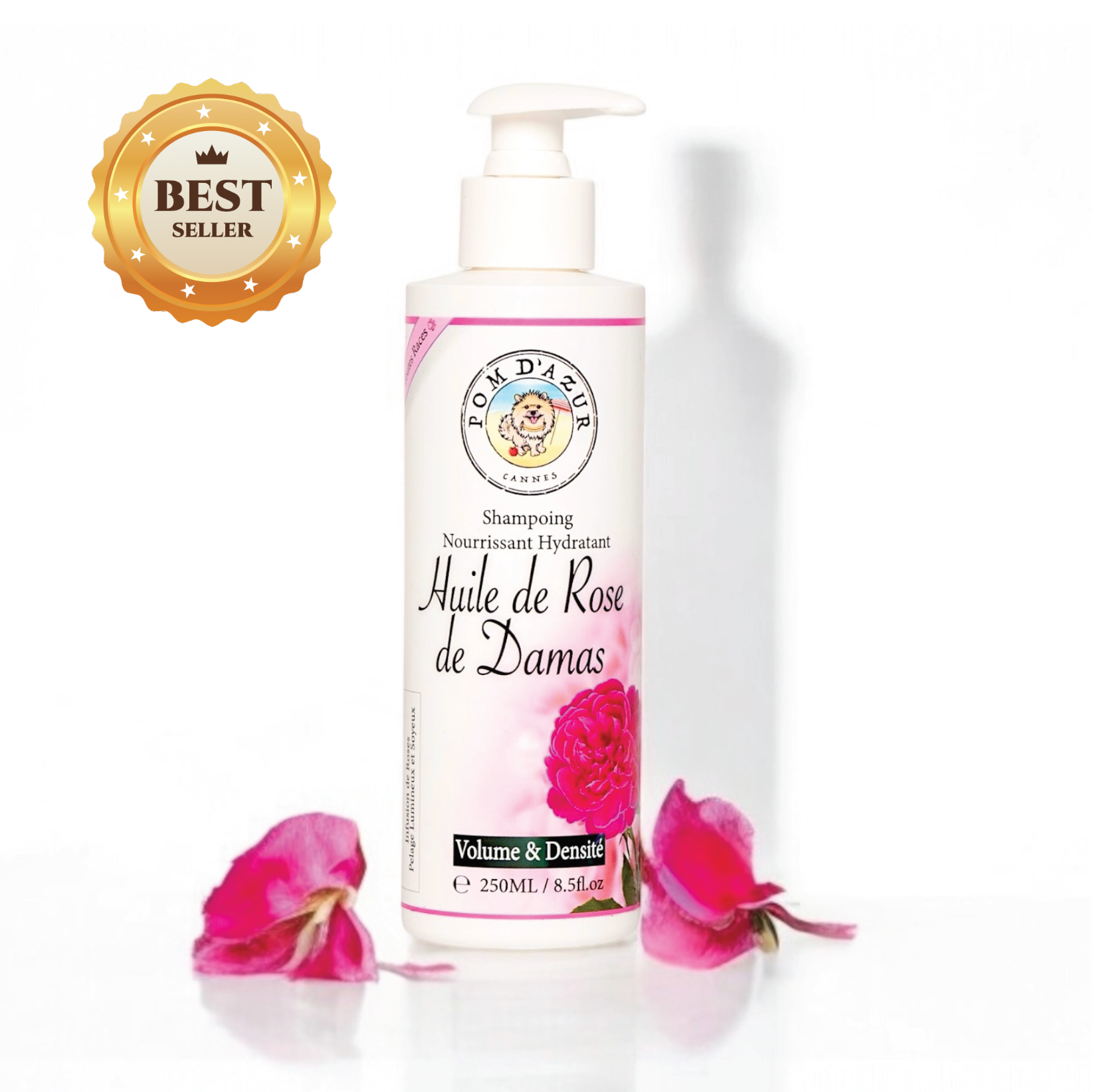 Shampoing pour Chien rose de Damas