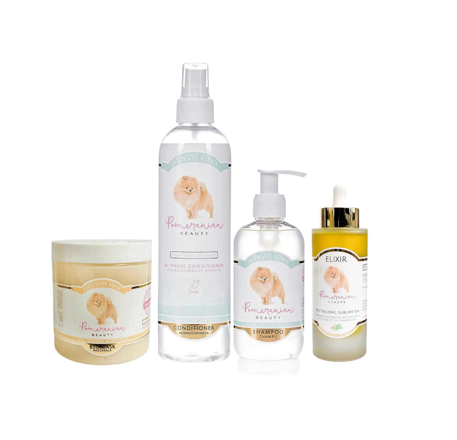Traitement "Perte de pelage" Alopécie Poméranien Spitz Pack Complet