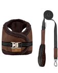Manteau Harnais pour Chien YETI Chocolat par Pom d'Azur Duo