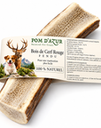 Bois de Cerf Fendu pour Chien 100% Naturel Pom d'Azur