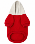 Sweat à Capuche pour Chien Rouge & Gris – Élégance Sportive Sohopoms front