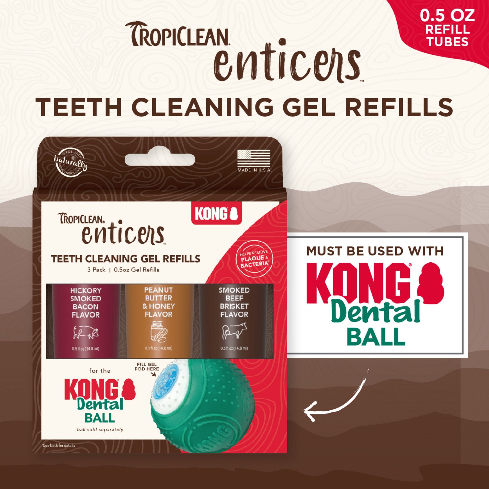 Ricarica di gel dentale Kong