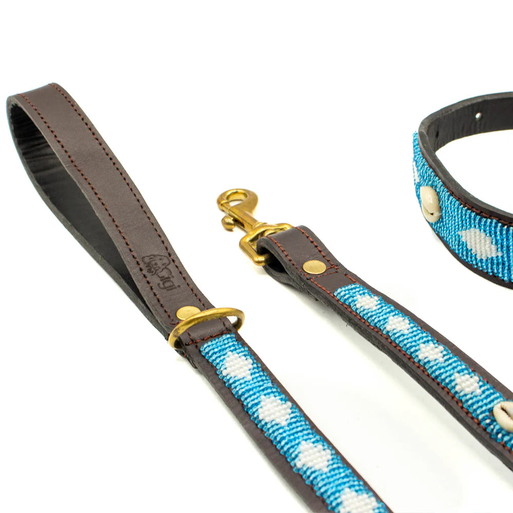 Blue Lagoon Shell Dog Leash