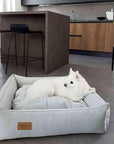 URBAN Lit pour Chien Confort Gris par Bowl & Bone - Pom D'Azur