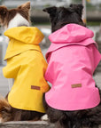 Pink "Storm" dog raincoat by Bowl&Bone