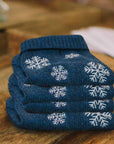 Pull Pour Chien ASPEN SNOWFLAKE Navy par Bowl & Bone - Pom D'Azur