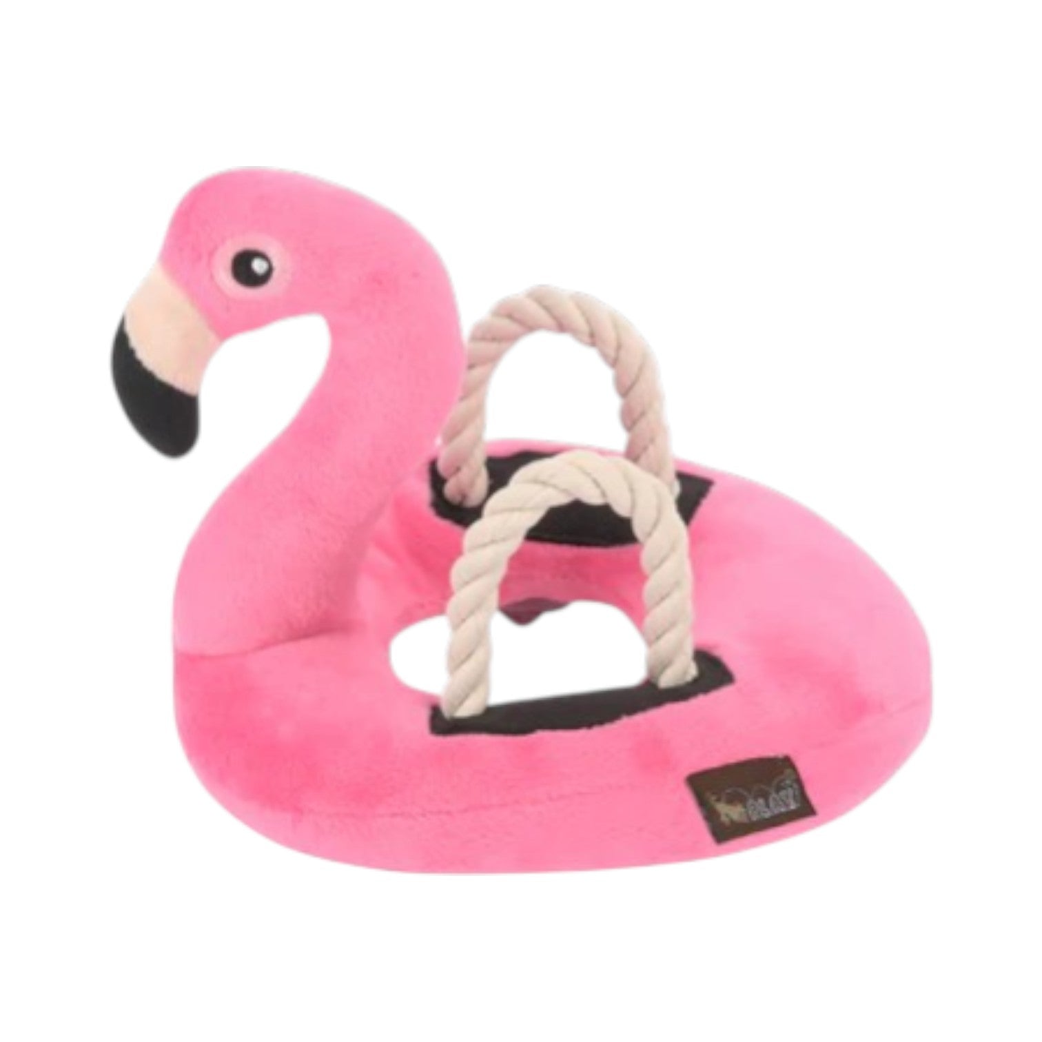 Peluche fenicottero rosa per cani GIOCA