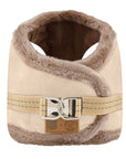 Manteau Harnais pour Chien YETI Cappuccino par Pom d'Azur