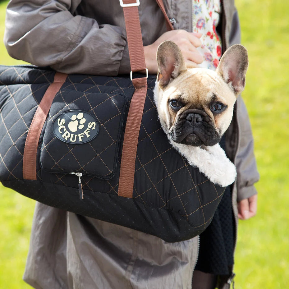 Sac de transport pour Chien 'Wilton' Noir par Scruffs – Pom D'Azur