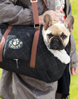 scruff sac de transport pour chien noir