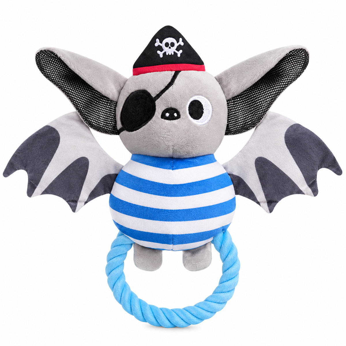 Jouet pour Chien Chauve-Souris Pirate – Peluche &amp; Corde