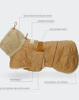 Manteau de Pluie pour Chien 'Sherpa Beige' par Paikka