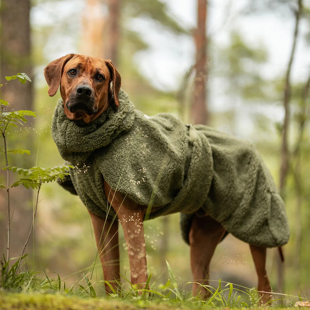 Veste pour Chien 'Sherpa Olive' par Paikka