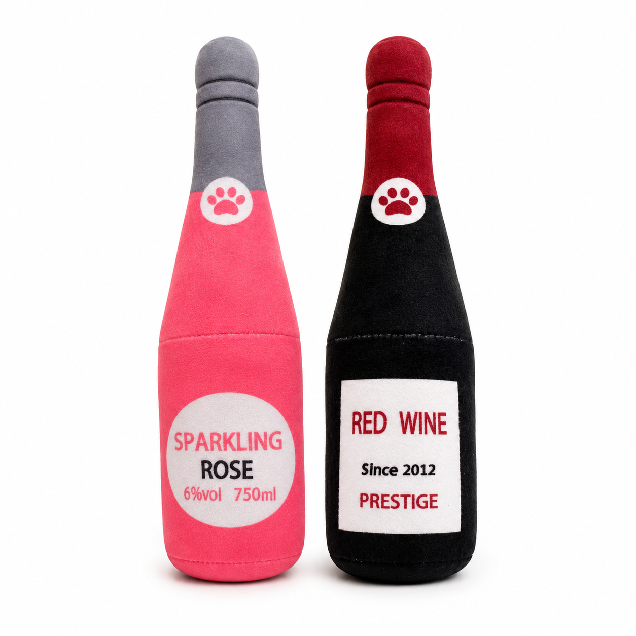 Jouet Bouteille de Vin pour Chien avec Couineur – Rosé ou Vin Rouge Pom d'Azur