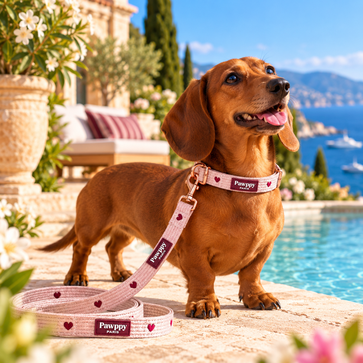 Laisse pour Chien 'Blush' Pawppy Paris