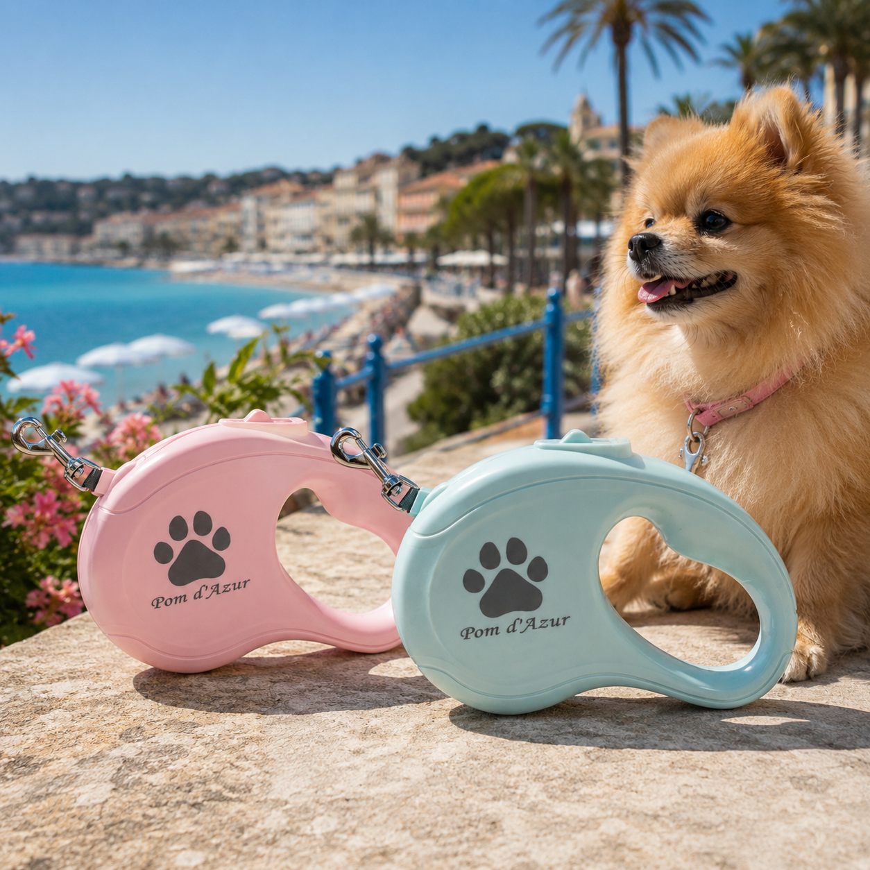 Laisse pour Chien Enrouleur Rétractable Pom d’Azur – 5 m