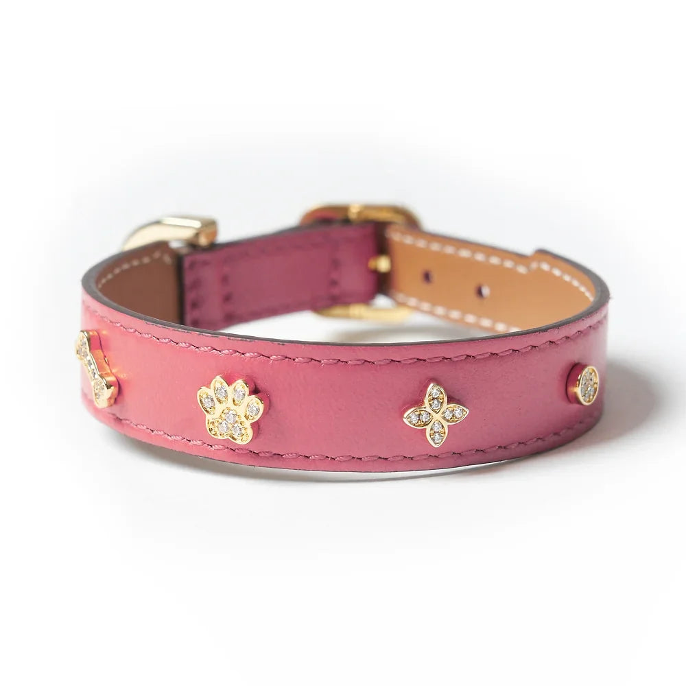 Ensemble Harnais Luxe pour Chien Rose par Amati