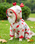 Imperméable Transparent à Cœurs pour Chien