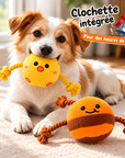 Lot de 2 Jouets pour Chien avec Clochette – Peluches & Cordes